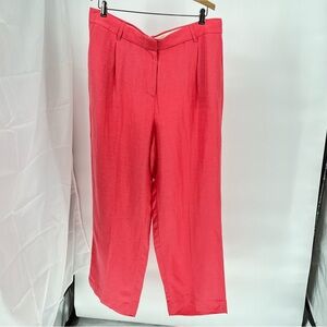 J.Crew Womens NEW Straight Leg Essential Pant Size 16 Chelsea Linen Cupro Blend